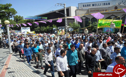 جلوه هایی از اقتدار و قدرت ملت ایران در راهپیمایی روز قدس