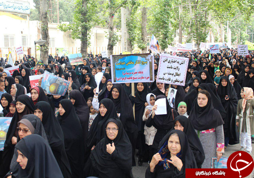 تاکید راهپیمایان گلستانی بر بازگشت فلسطینیان +تصاویر