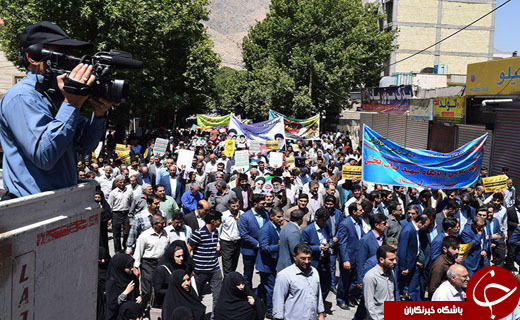 جلوه هایی از اقتدار و قدرت ملت ایران در راهپیمایی روز قدس