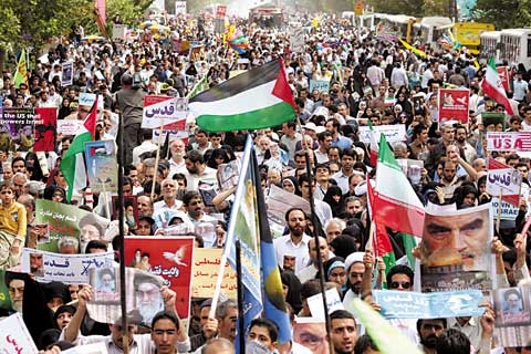 مردم روزه دار دزفول حامی مظلومان فلسطین