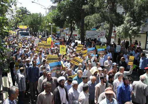راهپیمایی روز جهانی قدس در بروجرد  + تصاویر