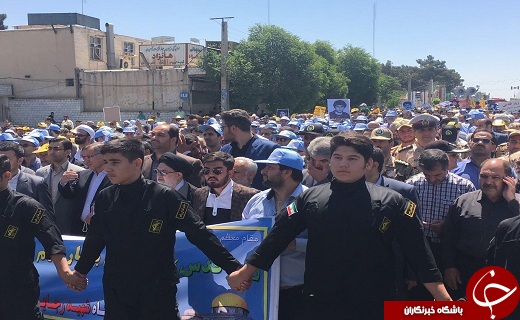طنین صدای مرگ بر اسراییل در استان قزوین+ تصاویر
