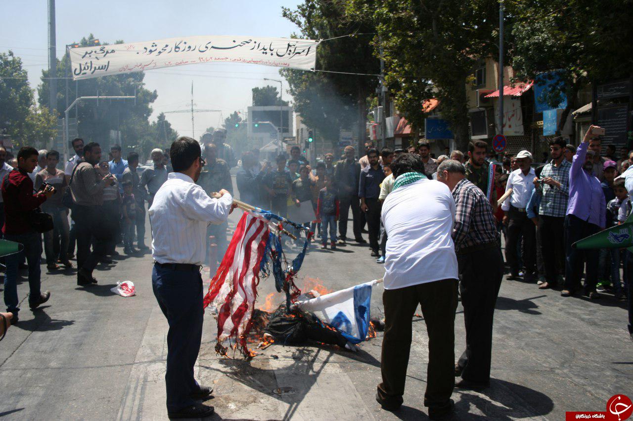 راهپیمایی روز قدس در شهرهای خراسان رضوی به روایت تصویر