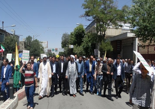 راهپیمایی روز جهانی قدس در الیگودرز + تصاویر