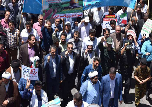 راهپیمایی روز جهانی قدس در دورود + تصاویر