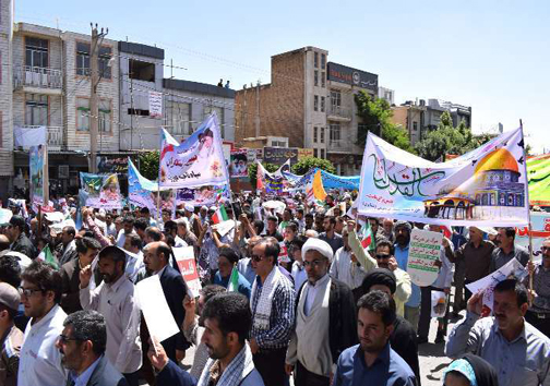 راهپیمایی روز جهانی قدس در دورود + تصاویر