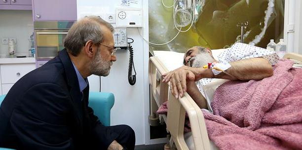 لاریجانی از آیت الله مظاهری عیادت کرد