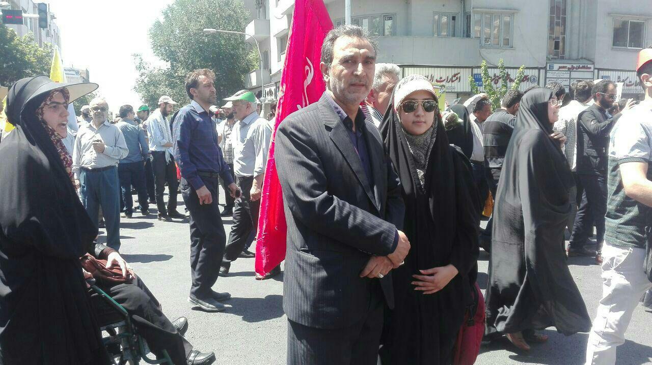 مسئولانی که با خانواده در راهپیمایی روز قدس شرکت کردند + تصاویر
