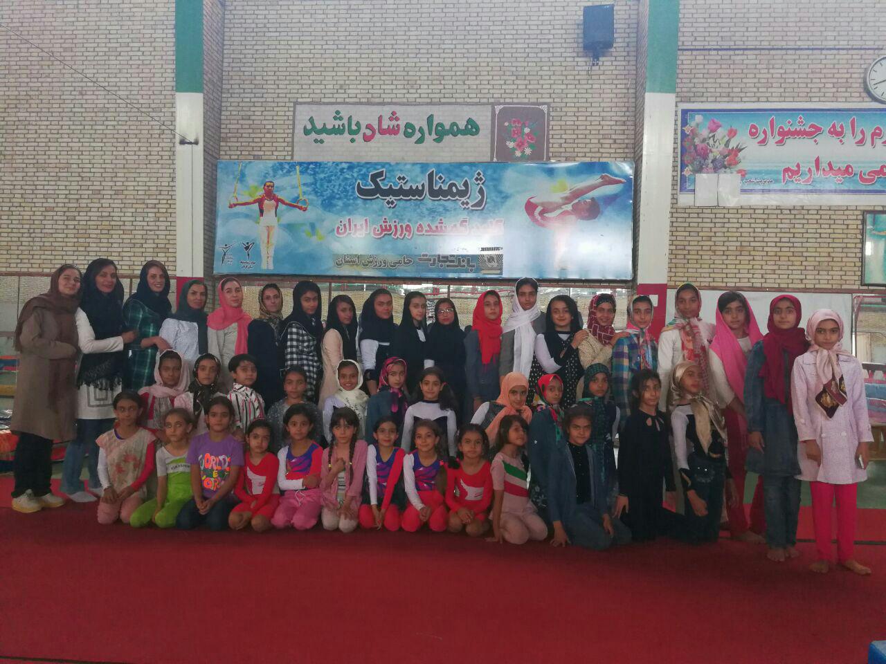 مسابقات ژیمناستیک دختران جام رمضان در کرمان