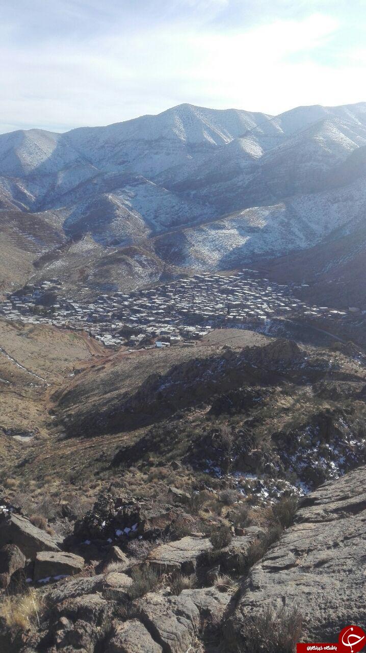 نمایی دیدنی از روستای پلکانی در دل کوه + تصاویر