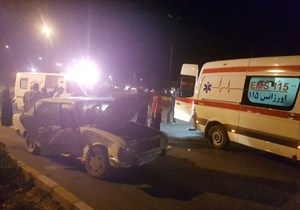 مصدومیت ۱۴ نفر در دو حادثه رانندگی