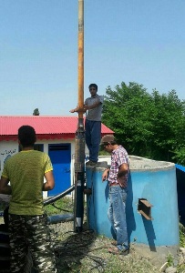 برقرای آب شرب 2 روستای بخش لوندویل آستارا