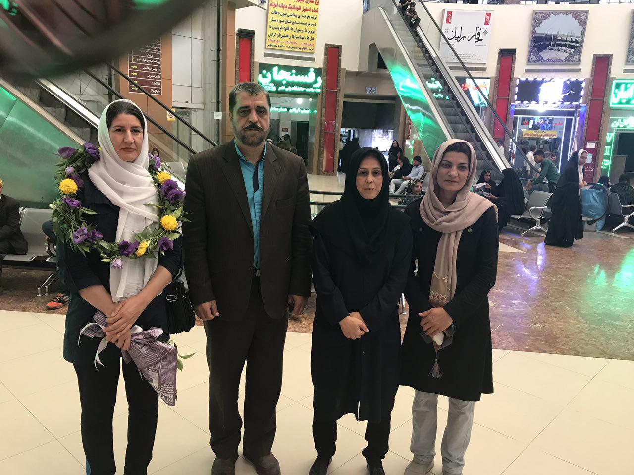 استقبال از قهرمانان بلند قامت کرمانی + تصاویر