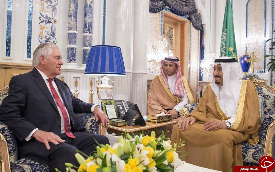 دیدار وزیر امور خارجه آمریکا با پادشاه عربستان