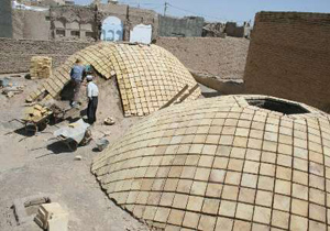 مرمت بخش هایی از حمام تاریخی پنجاهه در نایین
