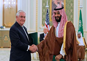 دیدار وزیر خارجه آمریکا با محمد بن سلمان