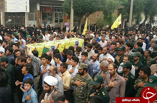 تشییع ۴ لاله خونین کفن دراراک ودلیجان