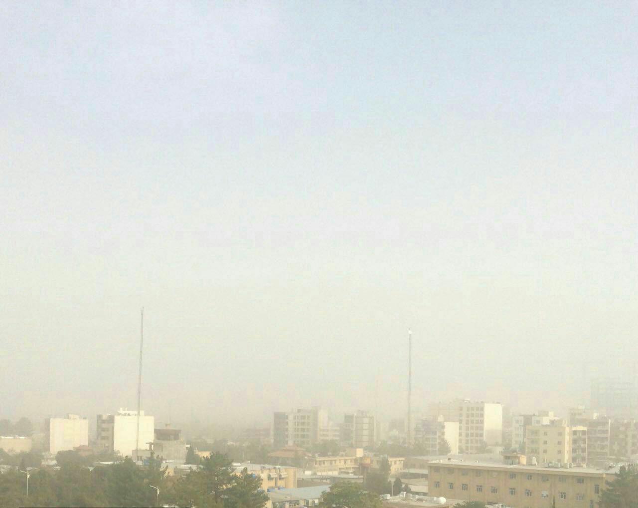 غلظت بیش از حد مجاز گرد و غبار در کرمان