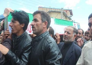 تشییع پیکر جانباز شهید در خلخال