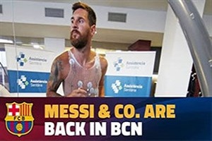 تست پزشکی ستاره های بارسلونا برای فصل 2018 _ 2017 + فیلم