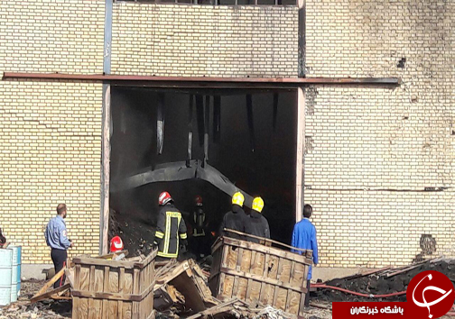 آتش به جان کارخانه بزرگ شهرک شکوهیه افتاد+ تصاویر