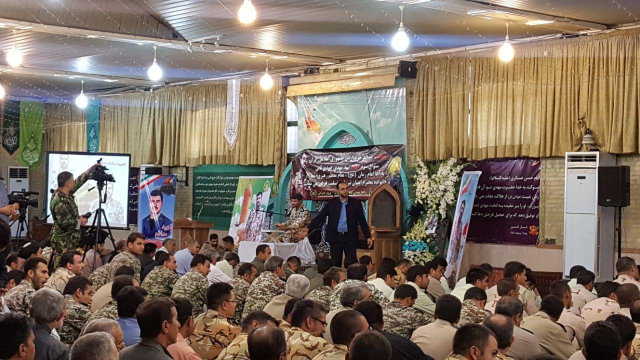 برگزاری مراسم یادبود شهید مدافع حرم اهل ارتش