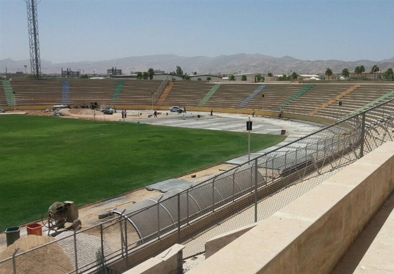 آمادگی ورزشگاه تختی جم برای میزبانی از مسابفات لیگ برتر