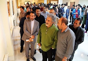 گشایش نمایشگاه انفرادی نقاشیخط در اردبیل