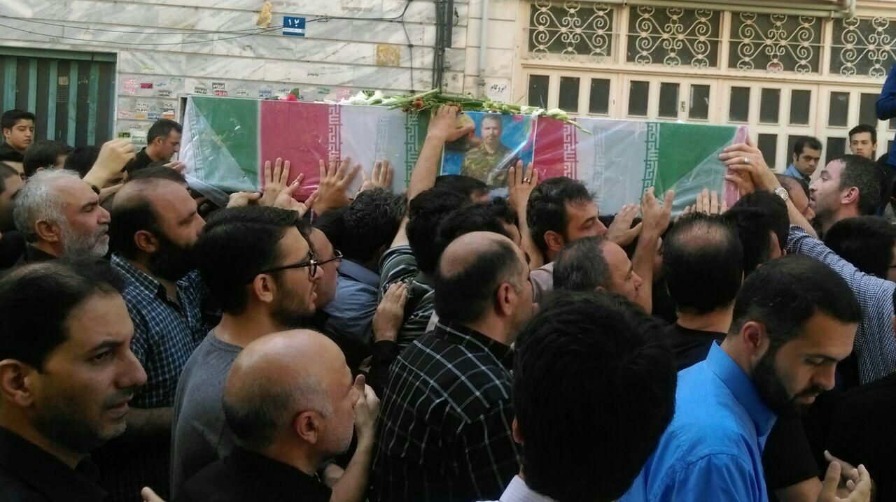 مراسم تشییع پیکر شهید مدافع حرم &laquo;بهرام مهرداد&raquo; برگزار شد