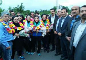 استقبال از قهرمانان تیم ملی کاراته
