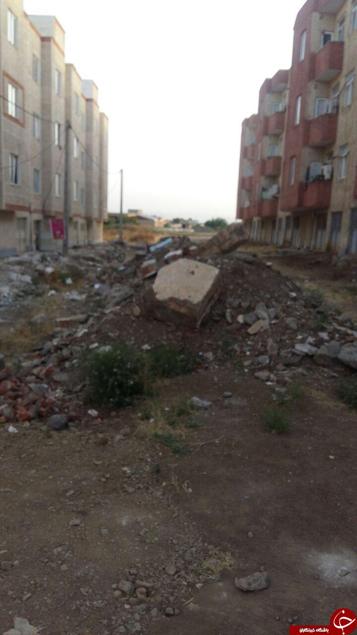 چهره ناخوشایند محوطه مسکن مهر در بیله&zwnj;سوار + تصاویر