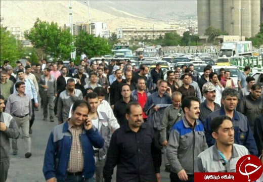 اعتراض کارگران آذرآب اراک +  تصاویر