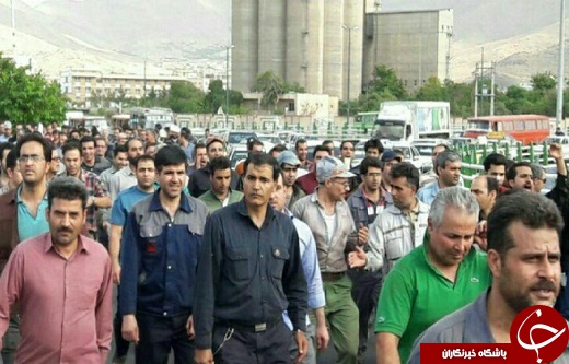 اعتراض کارگران آذرآب اراک +  تصاویر