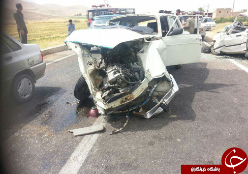 یک کشته در تصادف محور زاهد شهر به جهرم + عکس