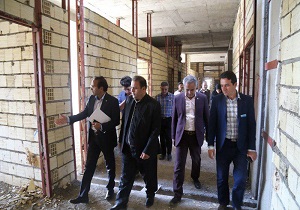 مراحل ساخت بیمارستان ۹۶ تختخوابی بافق با شتاب خوبی در حال انجام است