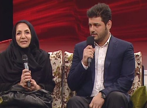 سام درخشانی و همسرش