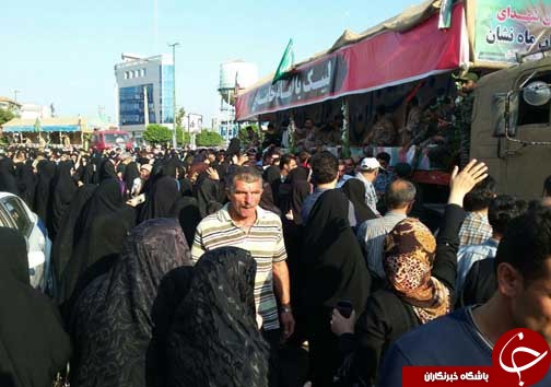 ورود پیکر&zwnj;های مطهر ۱۵ شهید به مازندران+ تصاویر