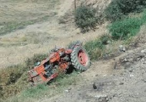 یک کشته براثر واژگونی تراکتور در سقز