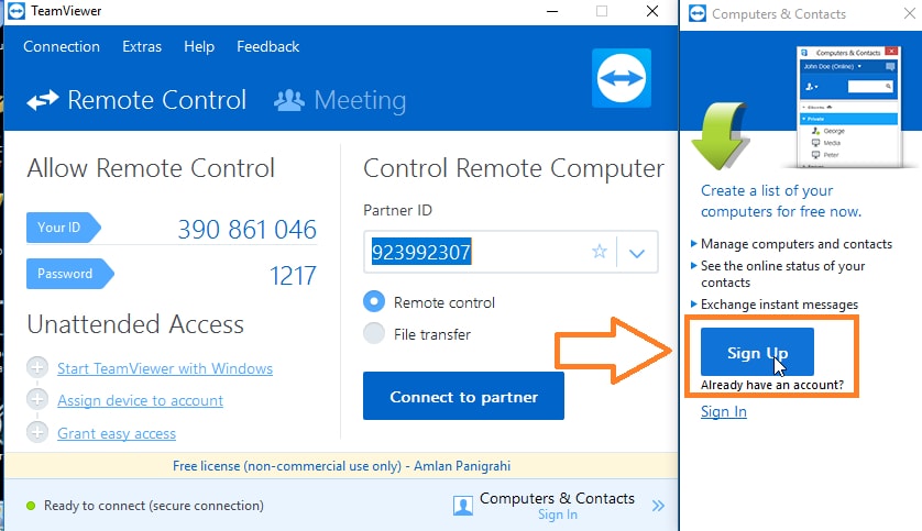 آموزش استفاده از نرم افزار TeamViewer + تصاویر