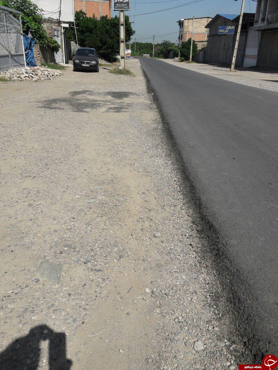 آسفالت نامناسب در خیابان&zwnj;های &laquo;ارطه&raquo; + تصاویر