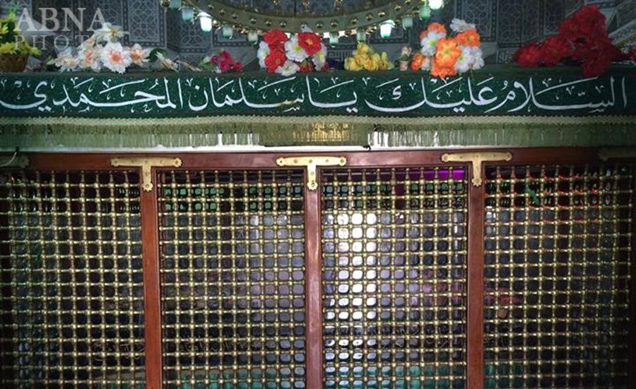 ضریح جدید بارگاه حضرت سلمان فارسی (ع) نصب شد+عکس