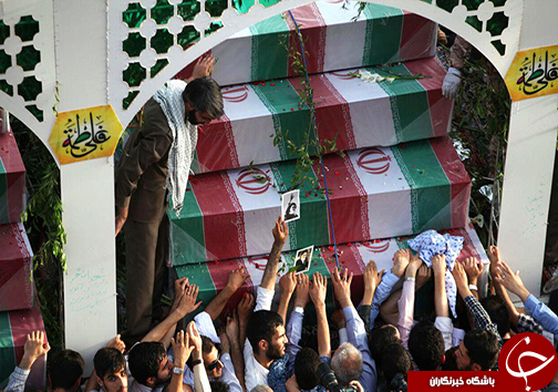تشییع و خاکسپاری شهدای دوران دفاع مقدس در استان های کشور