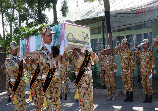 تشییع پیکر پاک ۶ شهید گمنام در لرستان
