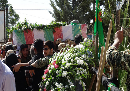 تشییع پیکر پاک ۶ شهید گمنام در لرستان