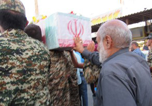 تشییع شهید محمود عبدالهی همزمان با سالروز شهادت امام صادق(ع) در چادگان