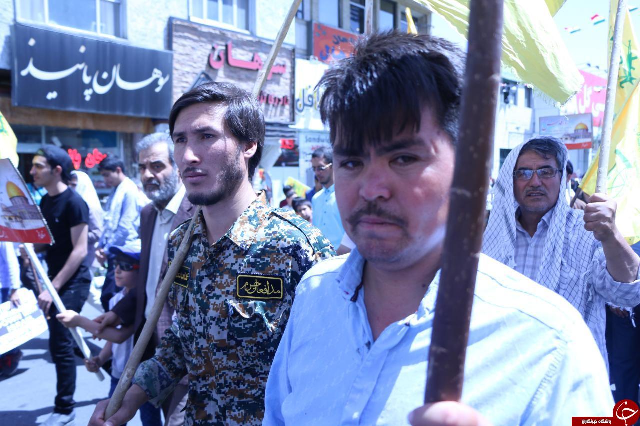 گزارش تصویری از حضور مهاجرین افغانستانی در راهپیمایی روز جهانی قدس
