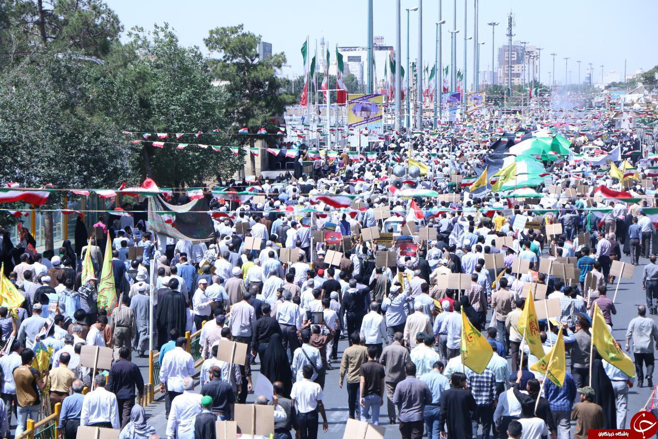 گزارش تصویری از حضور مهاجرین افغانستانی در راهپیمایی روز جهانی قدس