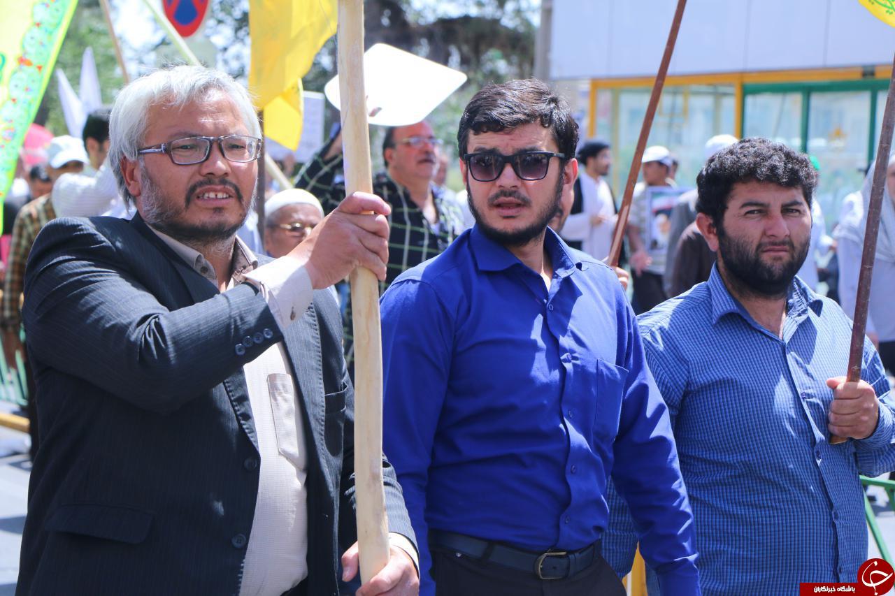 گزارش تصویری از حضور مهاجرین افغانستانی در راهپیمایی روز جهانی قدس