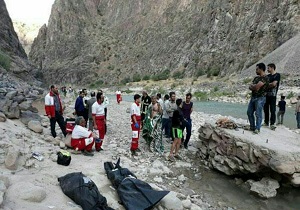 جان باختن سه جوان زنجانی در رودخانه قزل اوزن هشجین