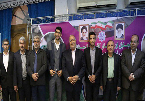 تجلیل از وحید امیری و علیرضا بیرانوند بازیکنان تیم ملی فوتبال
